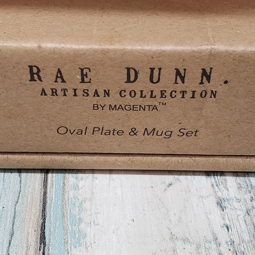 Rue Dunn Oval Plate & Mug Set. - Picture 6 of 8